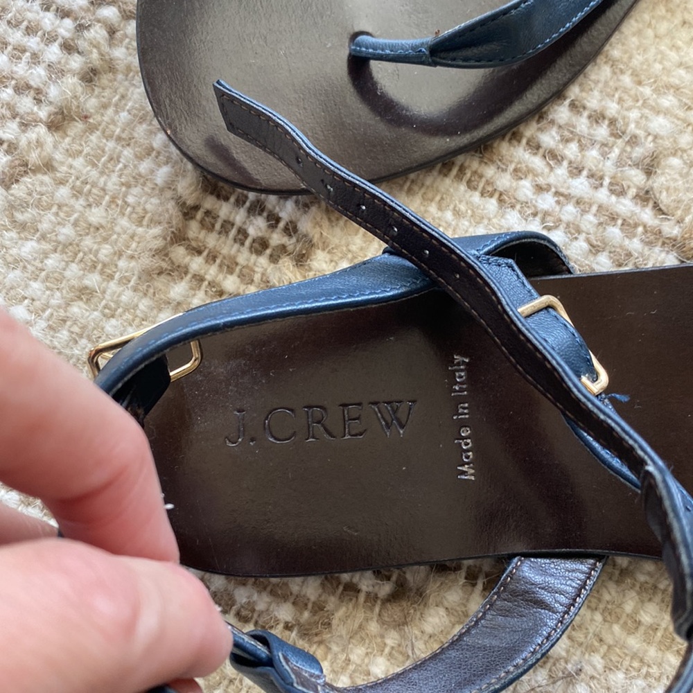 J. Crew navy gladiator sandal - Picture 3 of 4